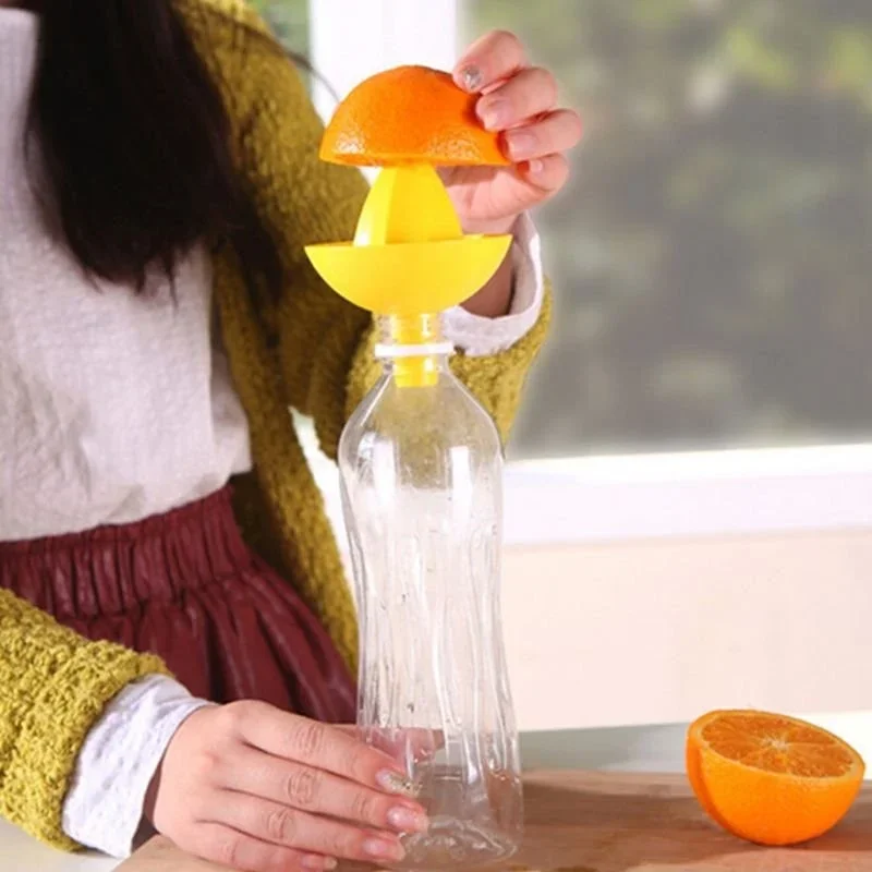 1Pc Portable Mini Fruit Manual Juicer Juice Cup Squeezer with Funnel 2 in 1 Orange Lemon Juice Squeeze Tool kitchen Supplies
