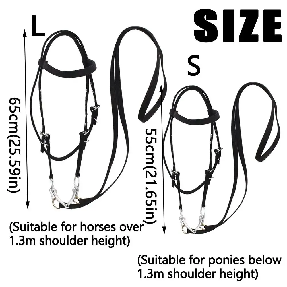 سميكة الرسن الحصان حزام قابل للتعديل ثلاثة ألوان الحصان الرقبة نقالة دائم الحصان تسخير الحصان Bridle عقال