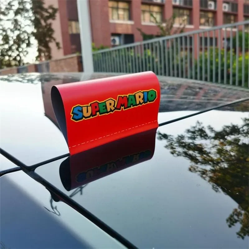 Super Mario Bros Car Universal Washing Labels Anime Door Mark Tag Stickers Decoration Cartoon Creative Warning Decal Accessories