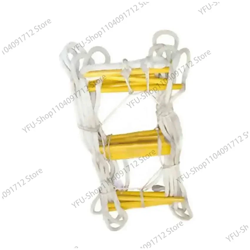 15M Rescue Rope Ladder 3-4th Floor Escape Ladder Emergency Work Safety Response Fire Rescue Rock Climbing Anti-skid Soft Ladder