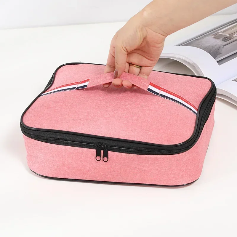 Insulated Lunch Box Men Women Travel Portable Camping Picnic Bag Oxford cloth+aluminum foil Cold Food Cooler Thermal Bag Handbag