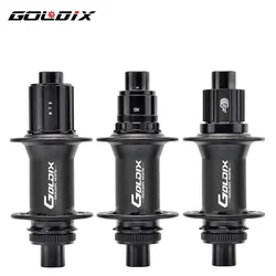 GOLDIX GDX370 Bicycle Hub Sealed Bearing Center Lock Disc Brake J-Bend 32 Holes Ratchet 36T BOOST MTB Hub for Shimano SRAM