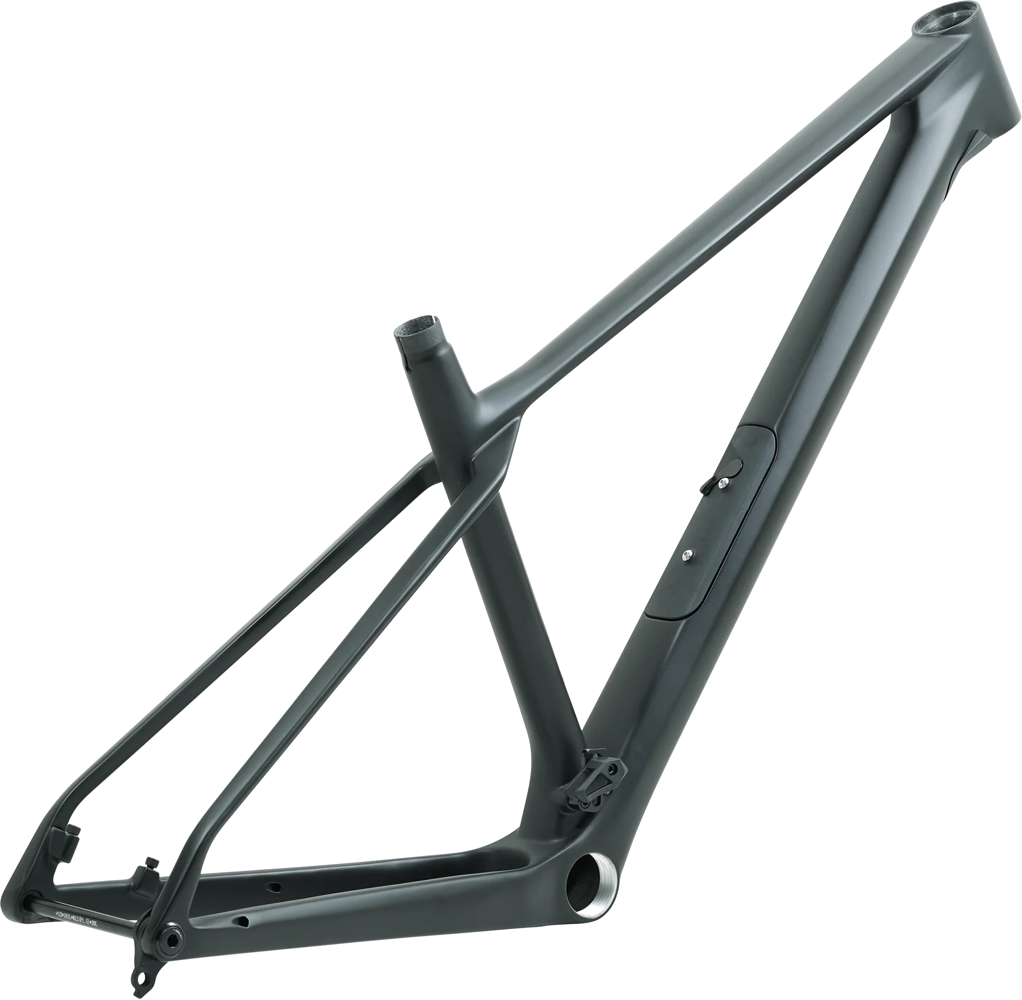 Neuer Mountainbike-Rahmen mit versteckter Achse, mattes UD-Vollcarbon, Steckachse, Scheibenbremse, mit Staufach, MTB 29er Boost