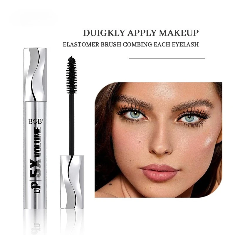 Nuevo Máscara de pestañas 4D, maquillaje de belleza, extensión de pestañas negras rizadas, máscara de volumen líquido resistente al agua, cosmética de larga duración