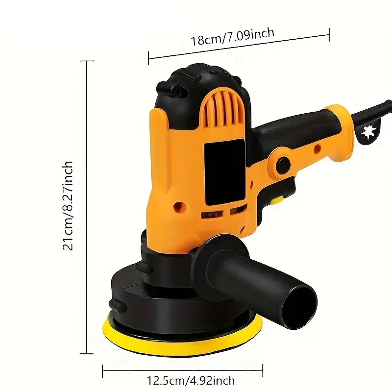 Electric Car Polisher Car Beauty Waxing Machine Adjustable-Speed Sanding and Waxing Tools Auto Polishing Adjustable-Speed Sanding and Waxing Car Accessories
