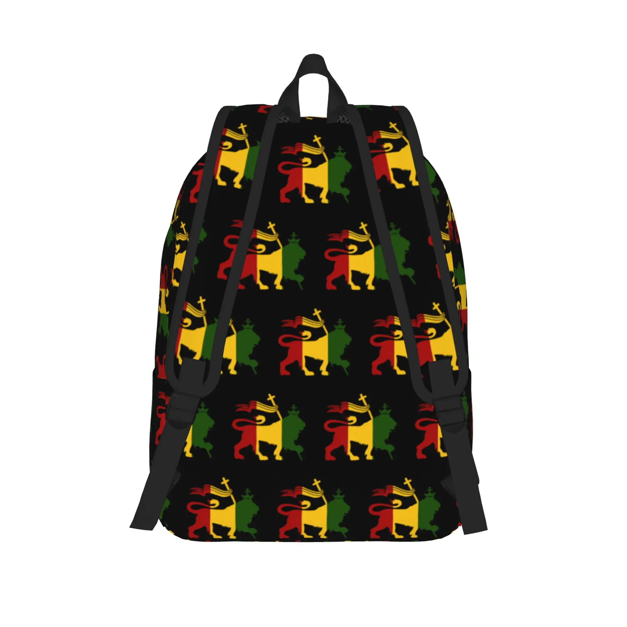 Reggae Rastafari Lion of Judah Backpack Men Women Teenage School Work Daypack Rasta Music Laptop Computer Canvas Bags Durable