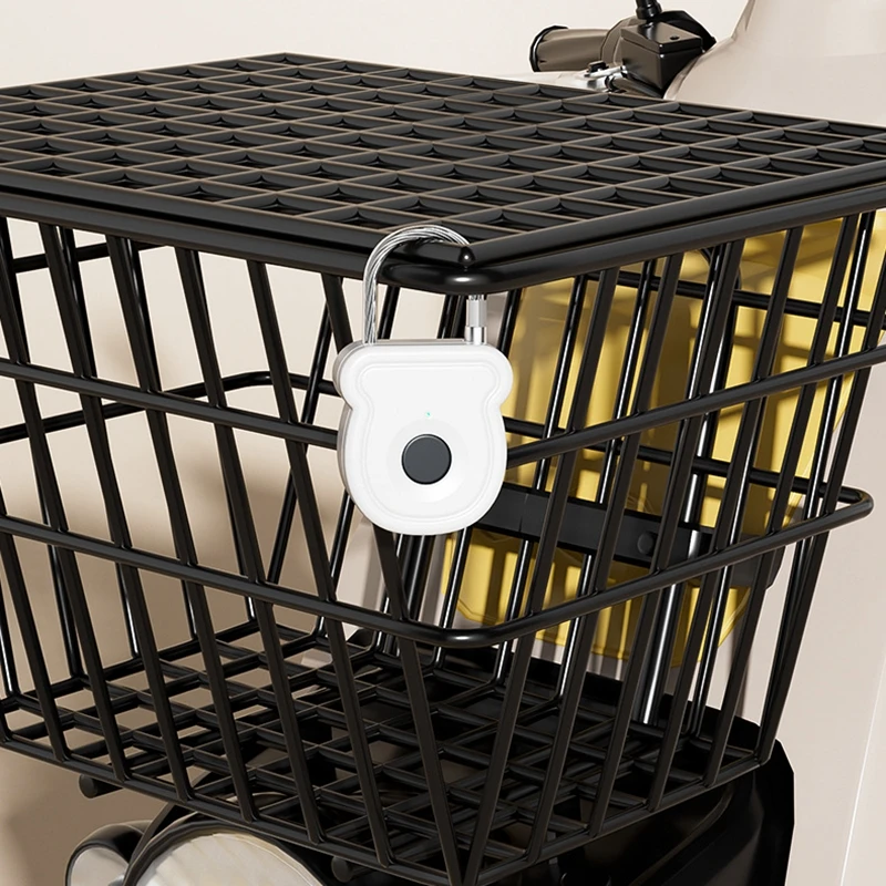 قفل كهربائي صغير ذكي قفل الباب الإلكتروني تخزين بصمات الأصابع قفل أمتعة كهربائي مضاد للسرقة شاحن USB