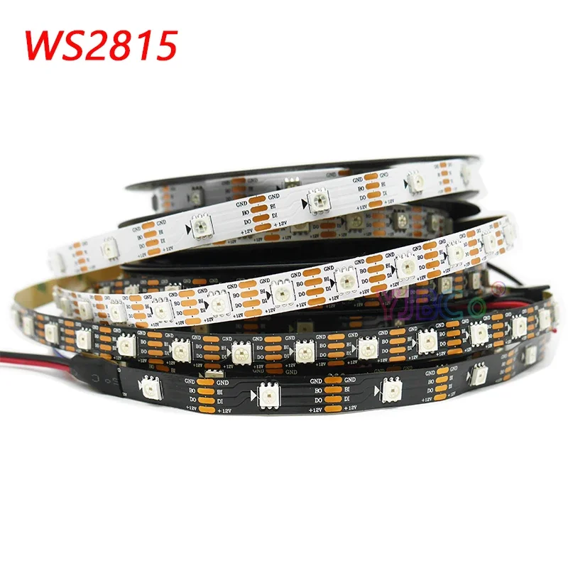 12V addressable pixel 5050 RGB WS2815 LED Strip 30/60/74/96/144 leds/m similar WS2812B WS2811 IC Magic Light Tape IP30/65/67