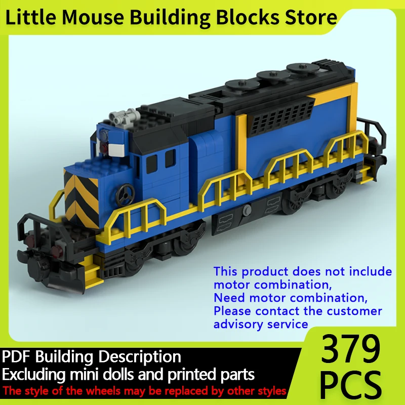 

Модель городского автомобиля MOC, строительные кирпичи SD40-2, 6-осевой дизельный локомотив, модульная технология, детские праздничные подарки, сборные игрушки, костюм