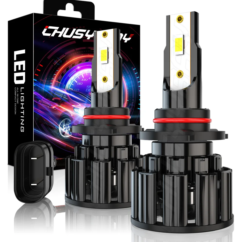 

CHUSYYRAY Car lights 9012 HIR2 LED Headlight 6000LM CSP Chip LED 6000K White Light Bulbs Lamp Perfect service Car accsesories