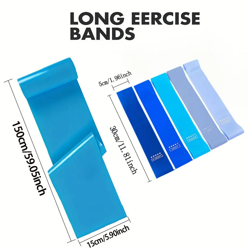 6pcs/8pcs Yoga Belt Fitness Men's Strength Training Rally Belt Sports Belt Women's Fitness Resistance Belt Set