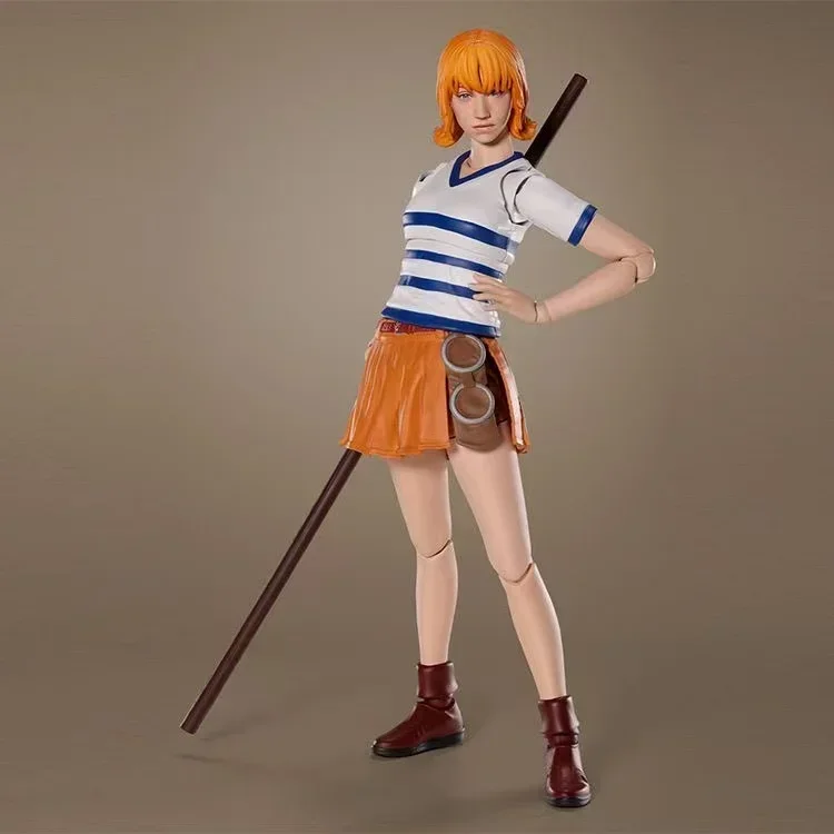 Bandai SHF One Piece Netflix Live Version Luffy Zoro Nami Ruchome Stawy Oryginalne Rękodzieło