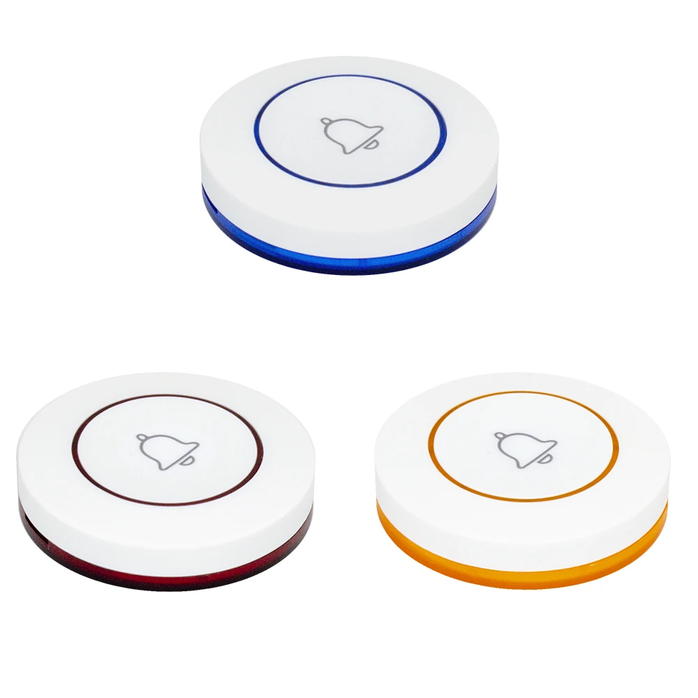 Jingle Bells Ctt12 Wireless Calling System Pager Waterproof Call Button For Bar,restaurant,office,cafe Call Waiter Service Bell