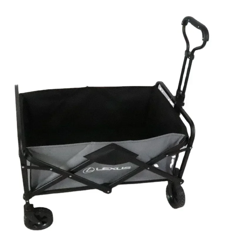 

4 Wheels Wholesale Custom Outdoor Folding Collapsible Park Wagon Cart Picnic Wagon Camping Trolley For Park & Camp