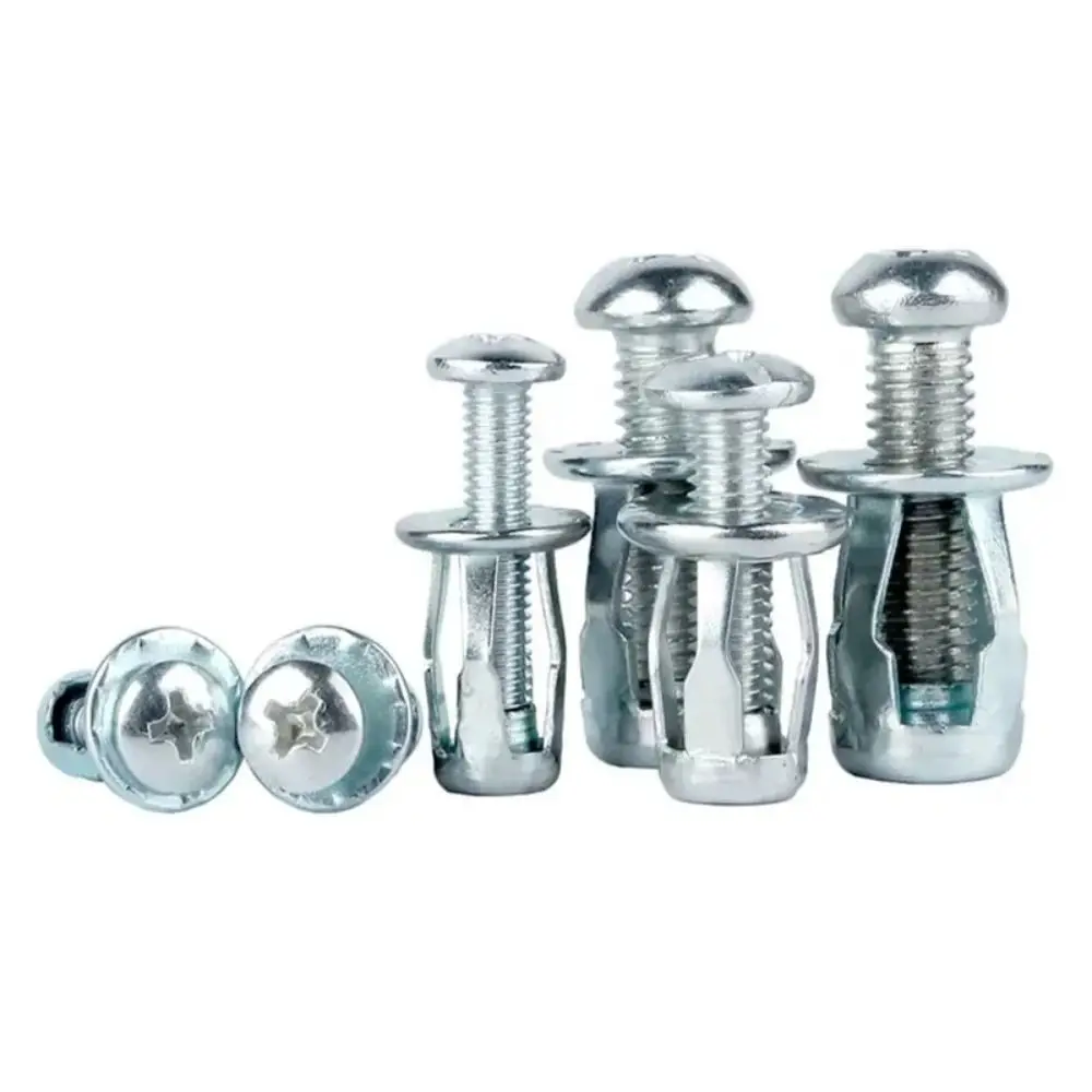 10pcs Carbon Steel Petal Rivet Multiple Sizes Silver Jack Nut Easy Installation Strong Bearing Capacity Expansion Screw