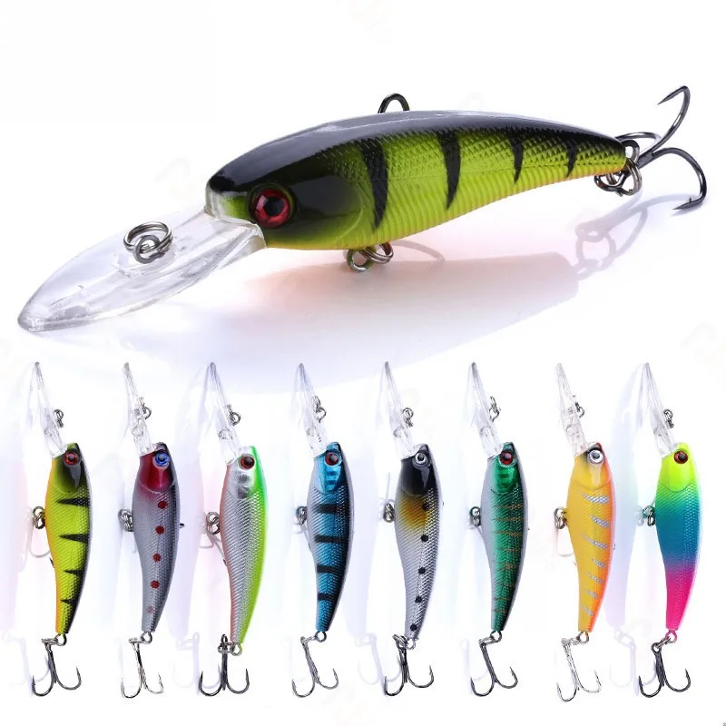 

5pcs 8.3g 9cm Minnow Pesca Jerkbait Deep Diving Wobbler Artificial Hard Bait Bass Pike Carp Crankbait Fishing Lure Tackle