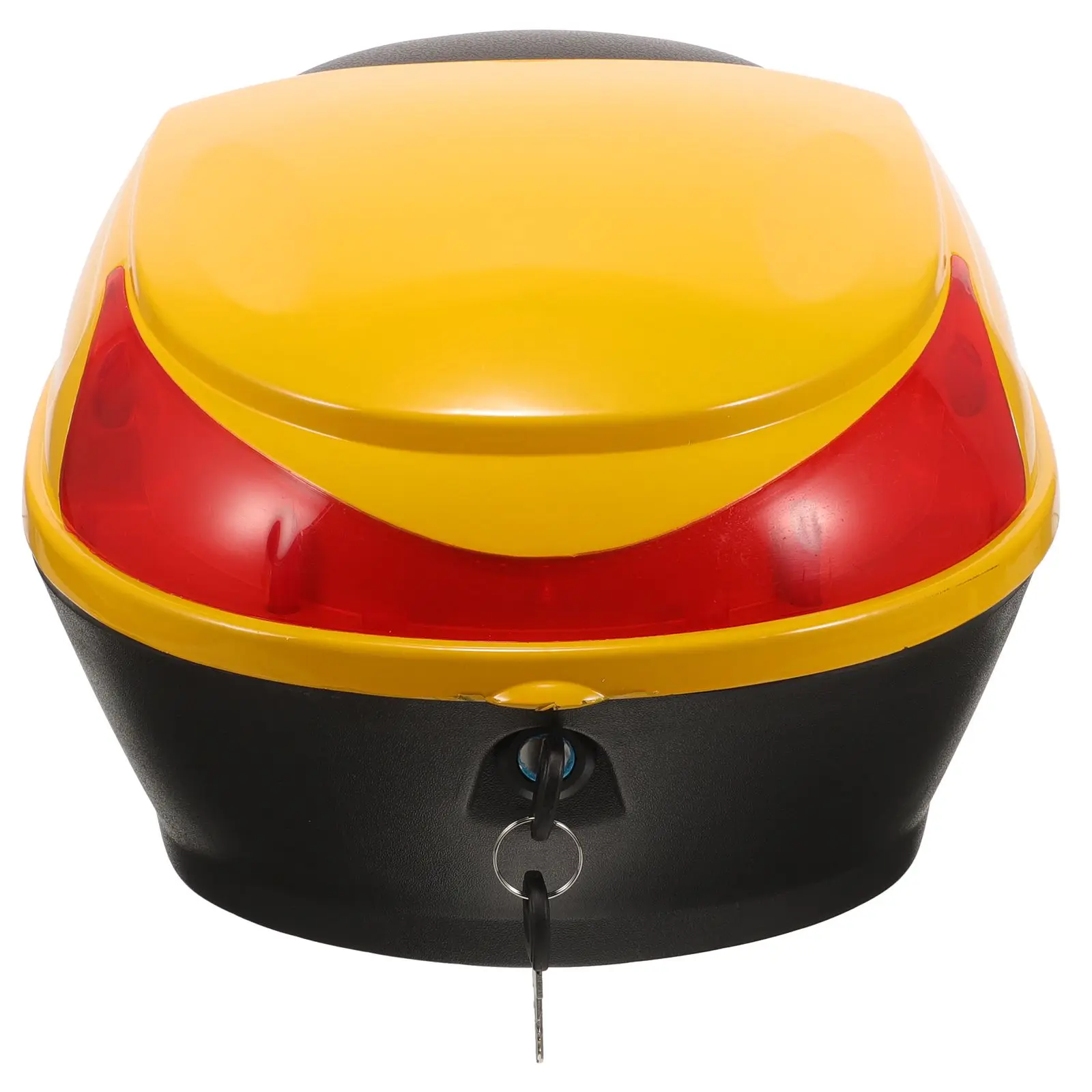 

Motorcycle Tail Small Size Yellow Plastic Storage Case Bike Trunk Tool Box For Scooter Electric Motorcycle Rear Case Tail
