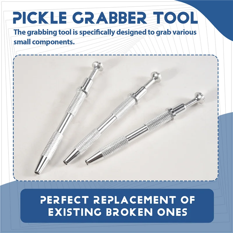 أداة التقاط GOOD-3 عبوات من الفولاذ المقاوم للصدأ مكونة من 4 مخالب، 4 شوكات لشريحة IC، مكونات إلكترونية، فضي