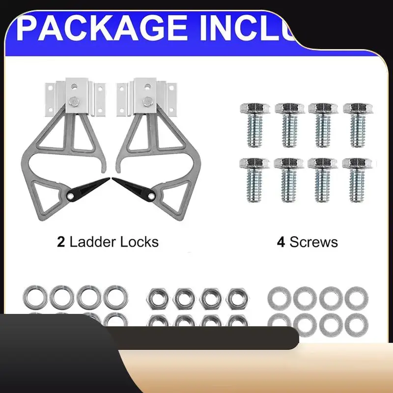 

A13Z-2 шт., удлинительные замки для лестниц, как показано на рисунке, алюминиевый сплав, совместимые с Werner, подходят для комплекта замков Rung 28-11