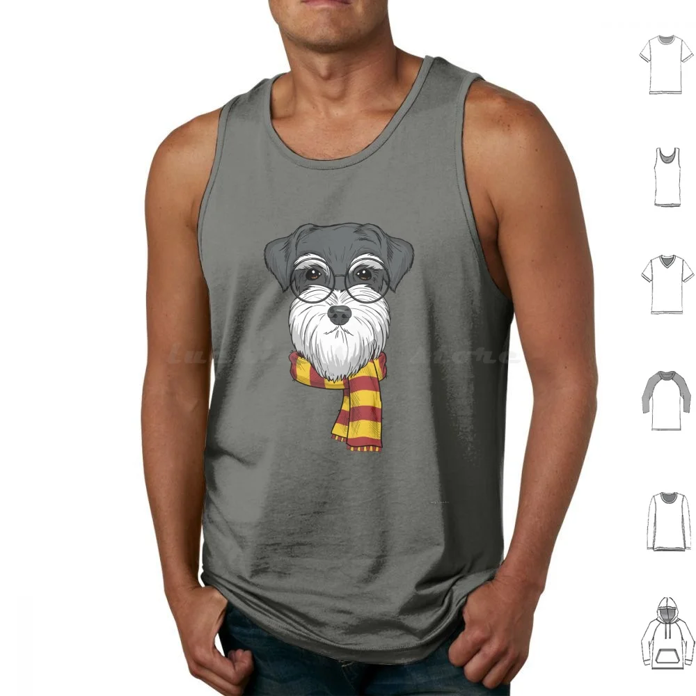 Camisetas sin mangas Harry The Schnauzer para amantes del Mini Schnauzer y mamás de Mini Schnauzer