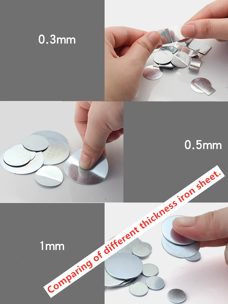 Steel Plate 20PCS/50PCS/100PCS Steel Sheet Special Packing Box Accessories Disc And Block High Quality  Iron Sheet For Box