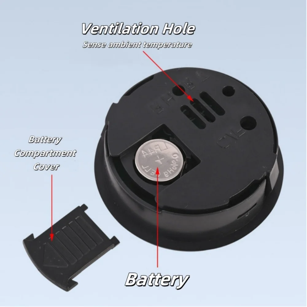 Electronic Thermometer Hygrometer Mini Round Indoor Digital LCD Hygrometer Temperature Humidity Meter Household Merchandises