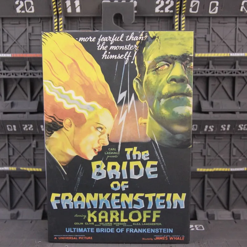 NECA 04820 figura de la novia de Frankenst Universal Monsters Figuras de acción Manga figurita de juguete modelo muñeca regalo para niños Original