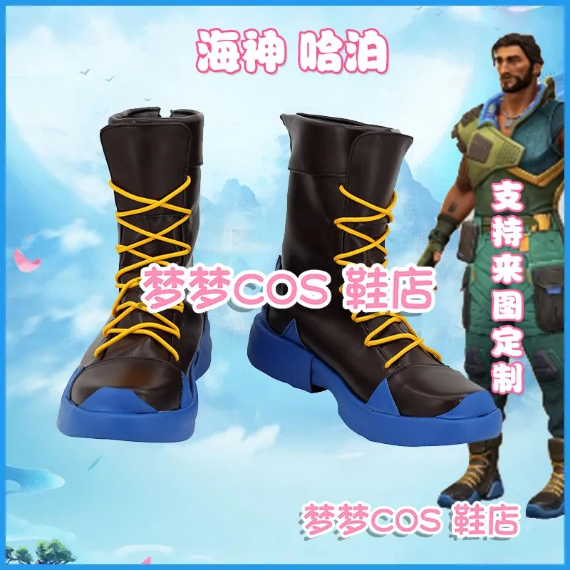 

Game Valorant Harbor Cosplay Shoes Boots Halloween Cosplay Prop Custom Made