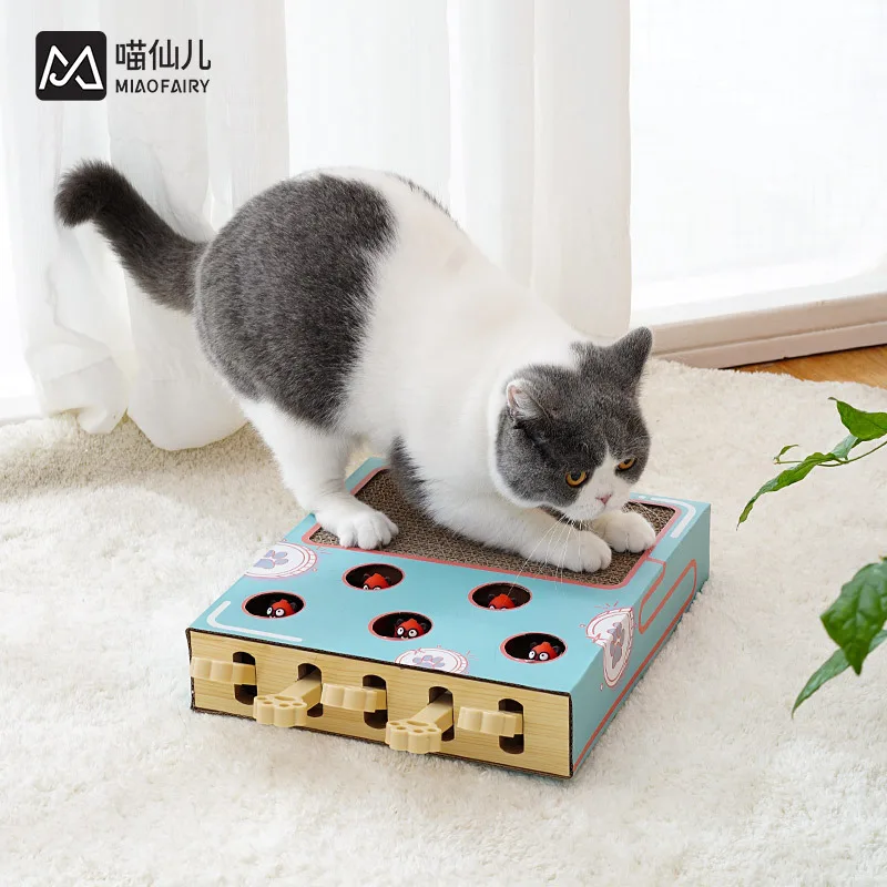 Groundhog cat toy cat claw board nest grinding claw artifact corrugated paper cat claw board cat supplies