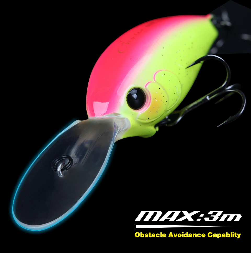TSURINOYA 60F Kurbelköder Angelköder 60 mm 16,6 g CHASER 0–3 m langer Wurf schwimmender künstlicher harter Köder Bass Pike Ajing Kurbel – Detail 10