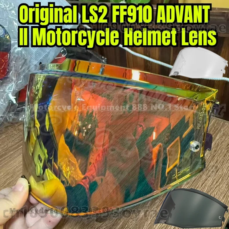 

Original for LS2 FF910 ADVANT II Motorcycle Helmet Transparent Lens ADVANT II Electronic Red Visors FF910 Anti-fog Sticker