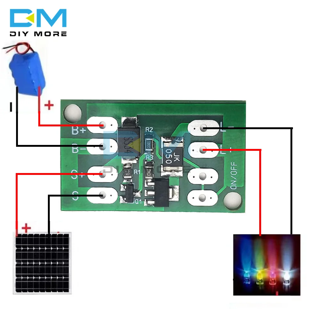 Solar Charge Controller Automatic Control Switch Circuit Board Lithium Battery Charging Board Courtyard Small Street Lamp