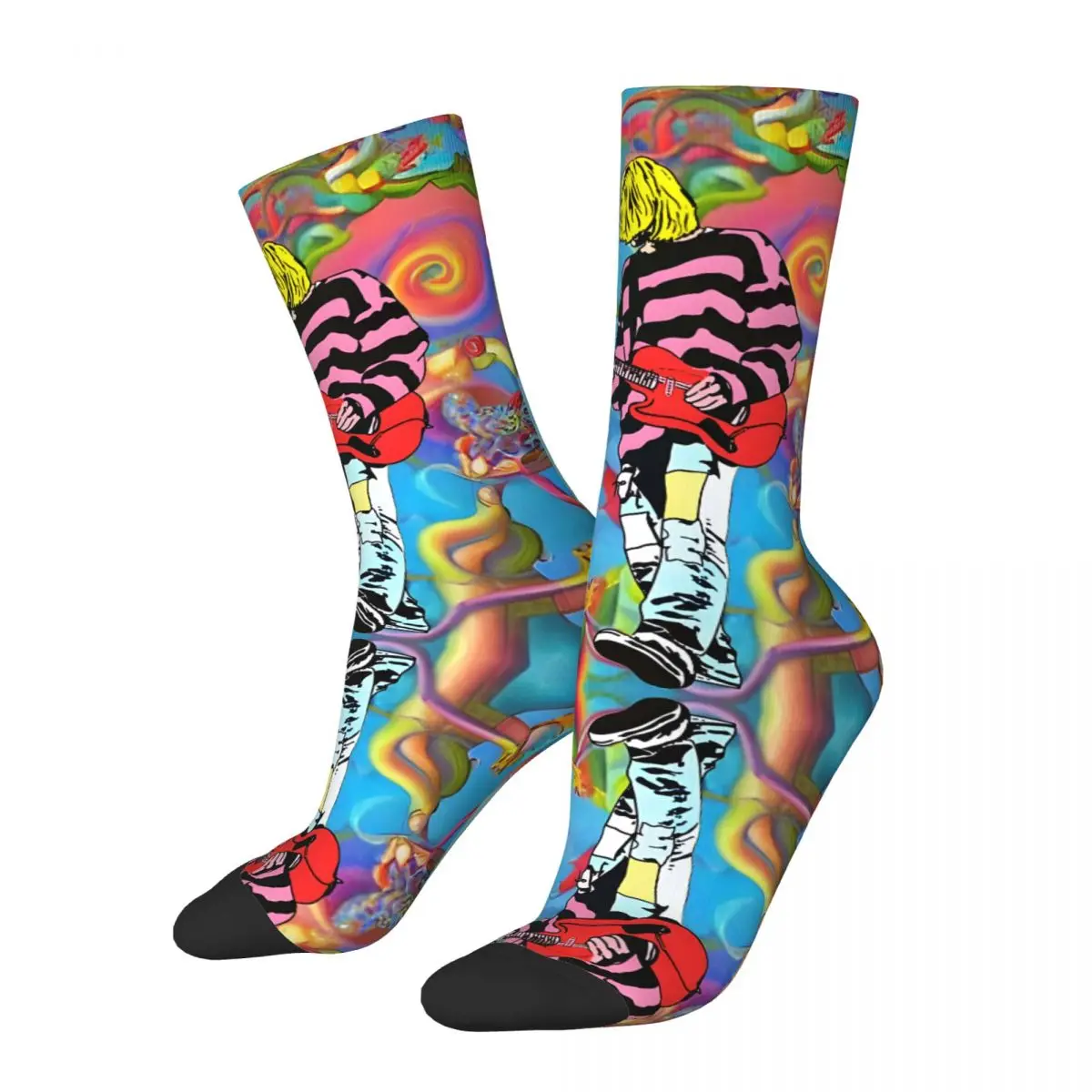 Funny 90S Alice In Jag Utero Nineties Nostalgia Vandalism Beautiful Kurdt Men's Socks Utero Novelty Crew Sock Gift tops fugees