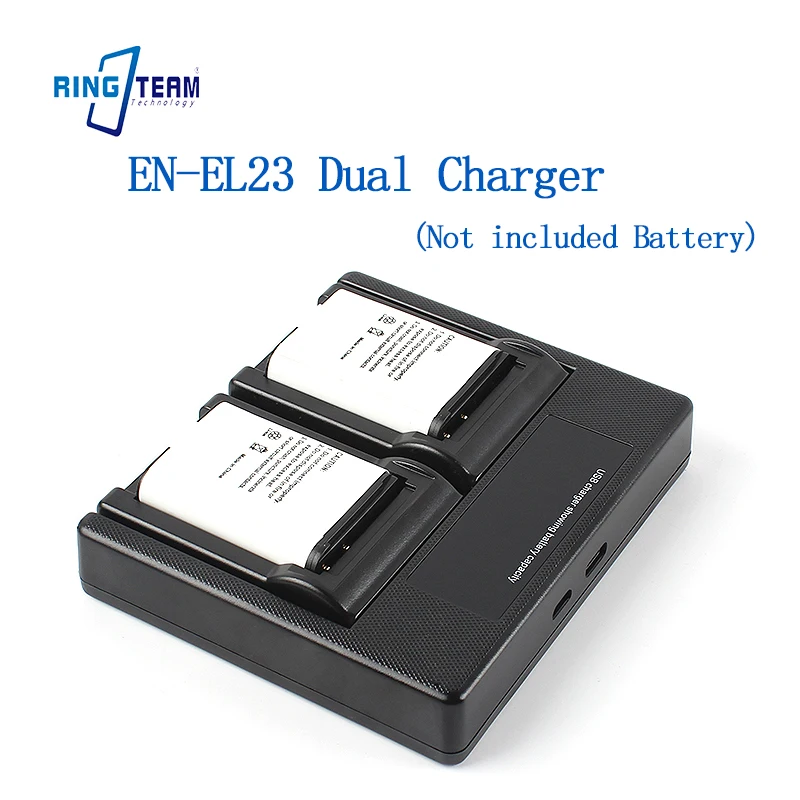 

High Quality EN-EL23 Dual Battery Charger Fit for Nikon Coolpix P600-P900 B700 S810c