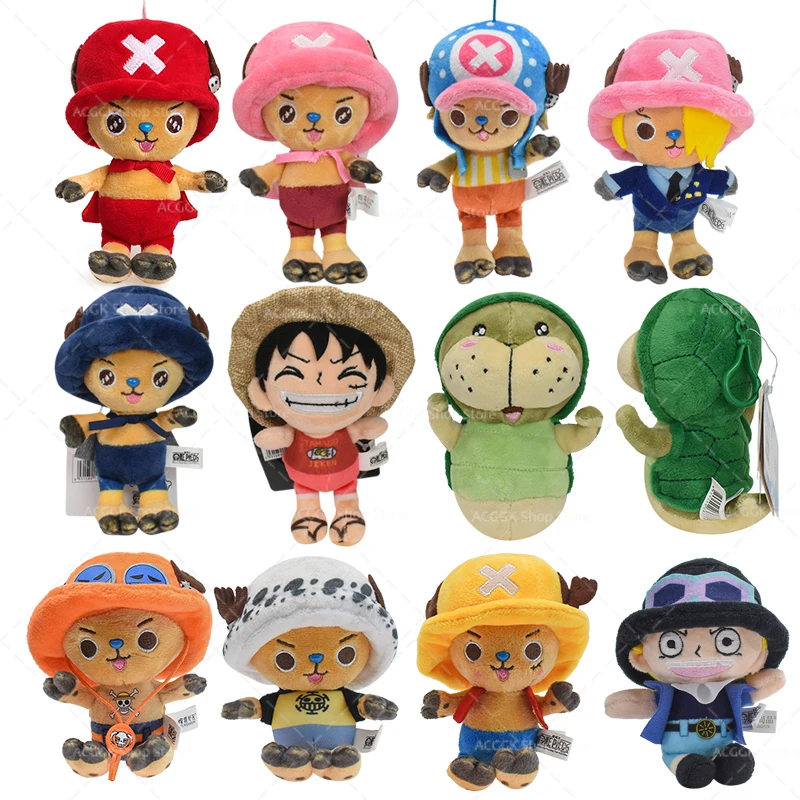 Juguetes de peluche de dibujos animados para niños, juguetes de peluche de Tony Chopper, Luffy, Chopper Sabo, Sanji, Anime de peluche, regalo para