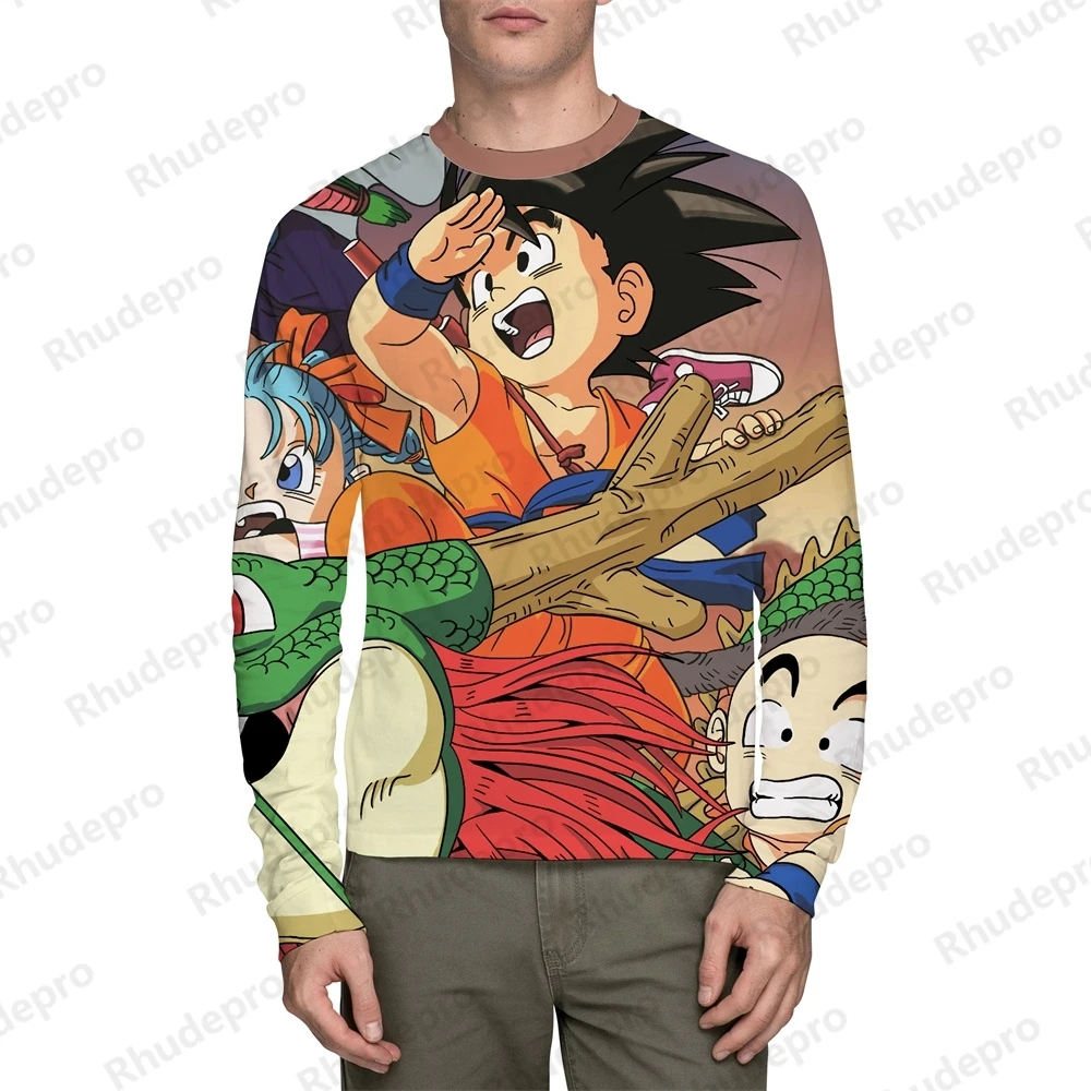 子供のドラゴンボールをテーマにしたTシャツ,長袖トップ,3D漫画,クール,男の子,ストリートファッション,新しい夏,2022