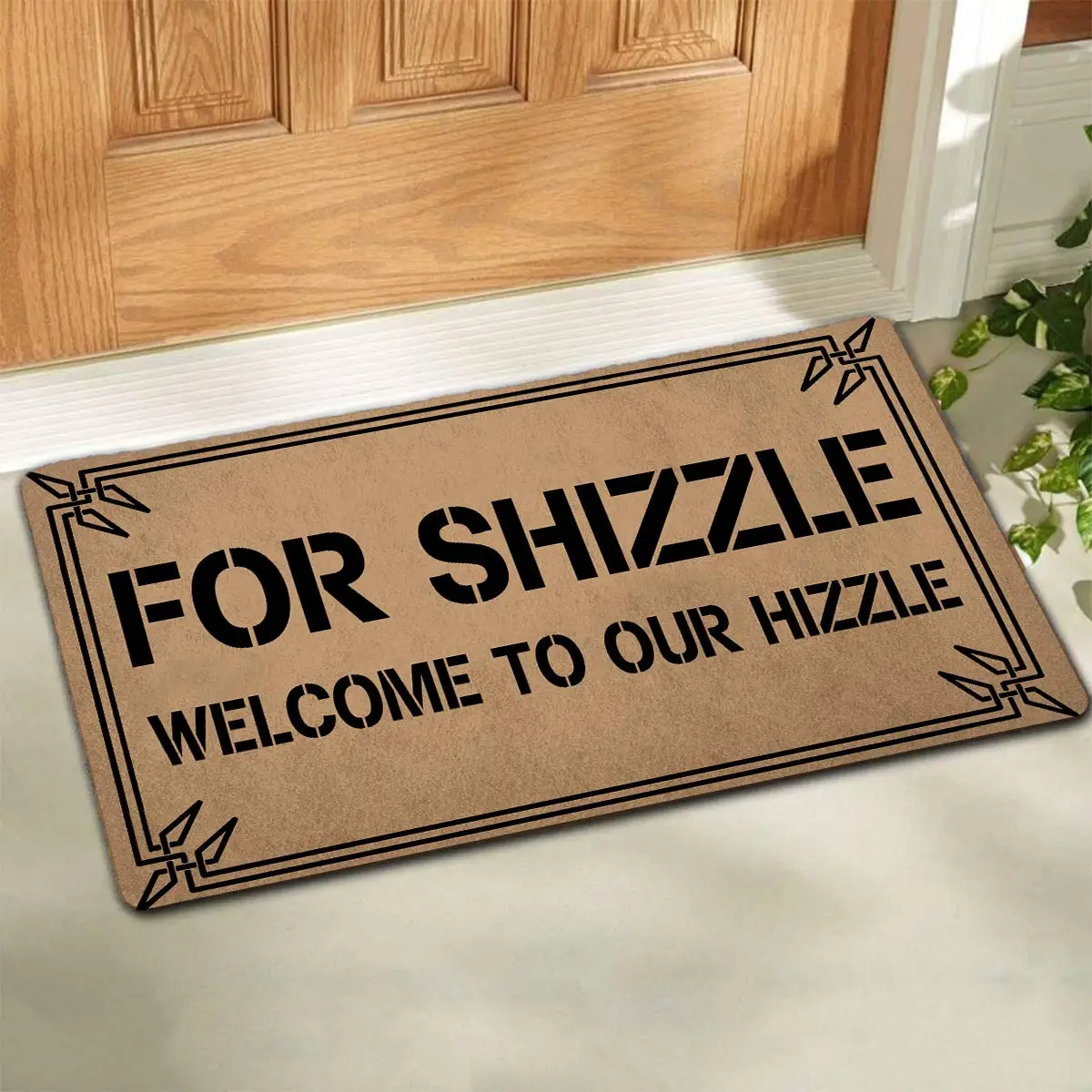 

For Shizzle Welcome to Our Hizzle Doormats For Floor Anti-Slip Rubber Backing Door Mat For Entrance Way Welcome Mat