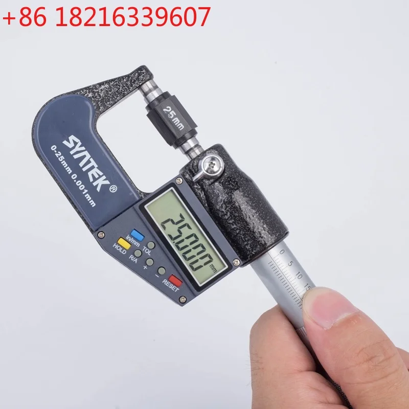 

YAO 0.001mm Electronic Micrometer 0-25mm Digital Outside Micrometers Micrometer Caliper Gauge Meter Carbide Tip With Data Output