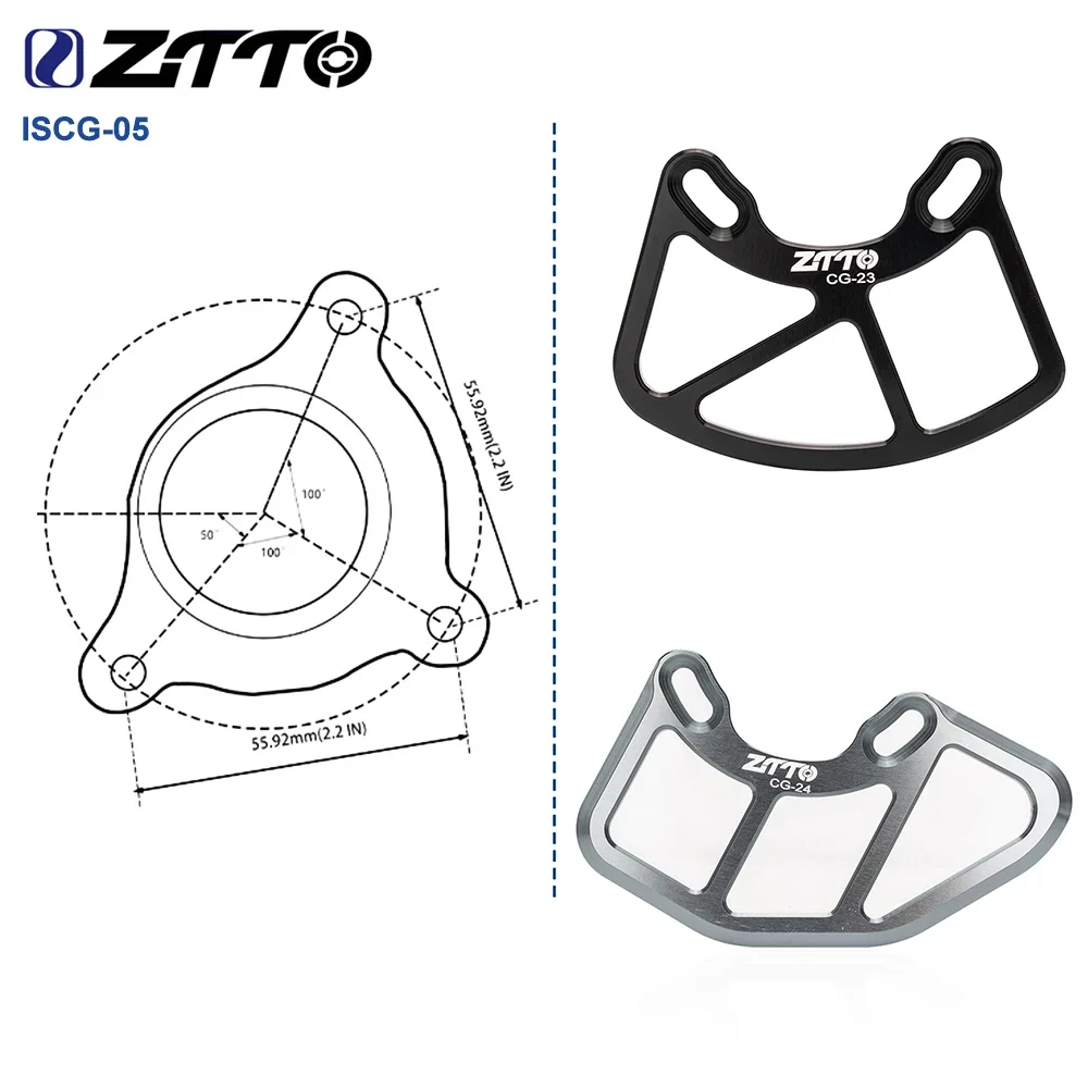 

ZTTO CG23 CG24 Bicycle Crank Chainring Protector Mountain Bike Chain Wheel Bash Guard MTB Bash Plate ISCG 05 Mount