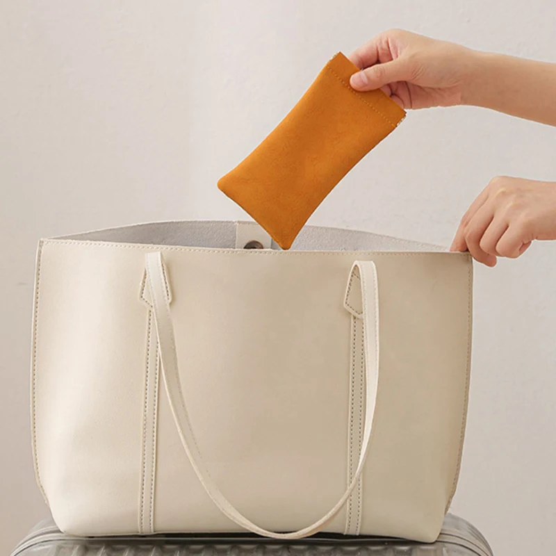 PU Leather Glasses Storage Bag Automatic Closed Sunglasses Case Waterproof Pouch Glasses Protective Cover Eyewear Storage Bag