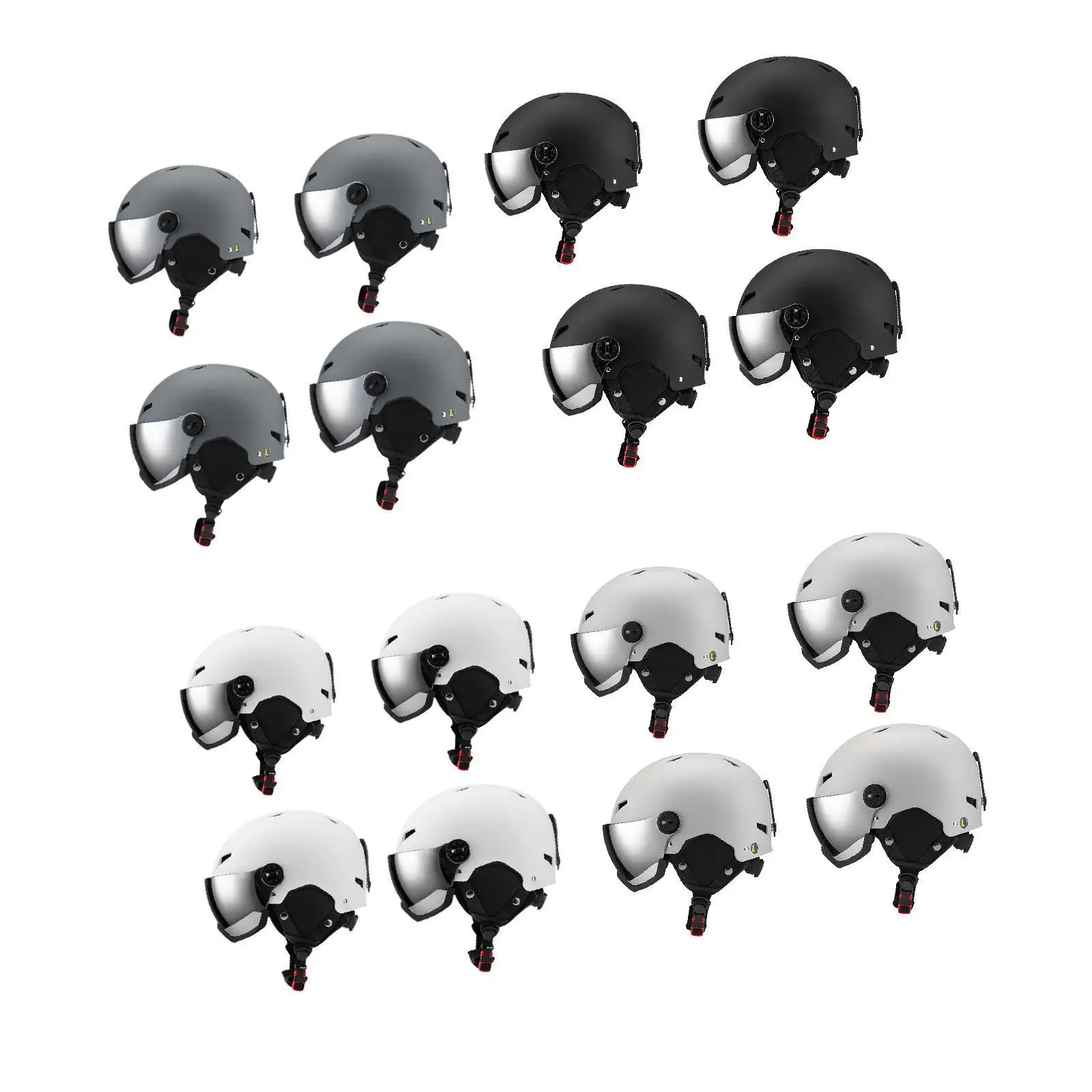 

Snowboard Helmet Ear Cover Impact Resistance Breathable Warm Outdoor Winter Snow Helmet Helmet with Goggles Skateboard Helmet