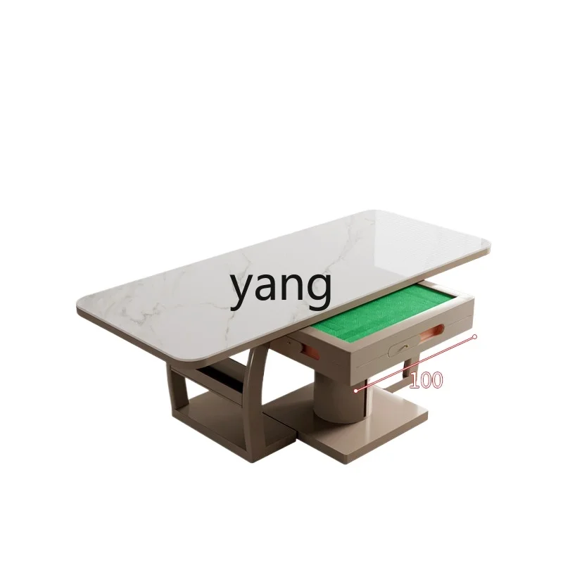 

LTT modern light luxury rock slab mahjong table dining table dual-purpose integrated push-pull electric mahjong machine