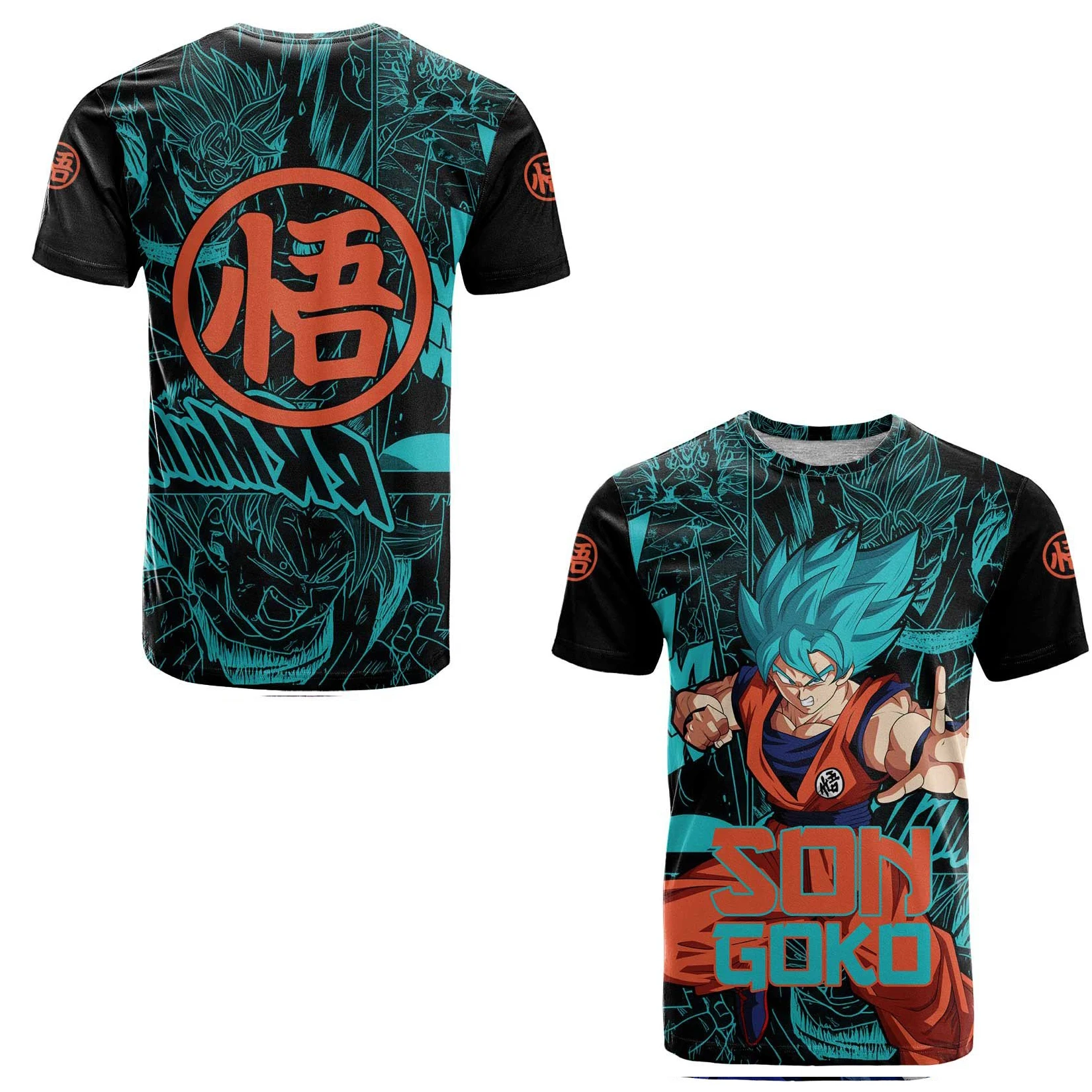 لعبة دراغون بول زد أنيمي مانغا نمط الصيف ثلاثية الأبعاد مطبوعة تي شيرت رجالي المرأة الأطفال الشارع عادية الرياضة تأثيري #1