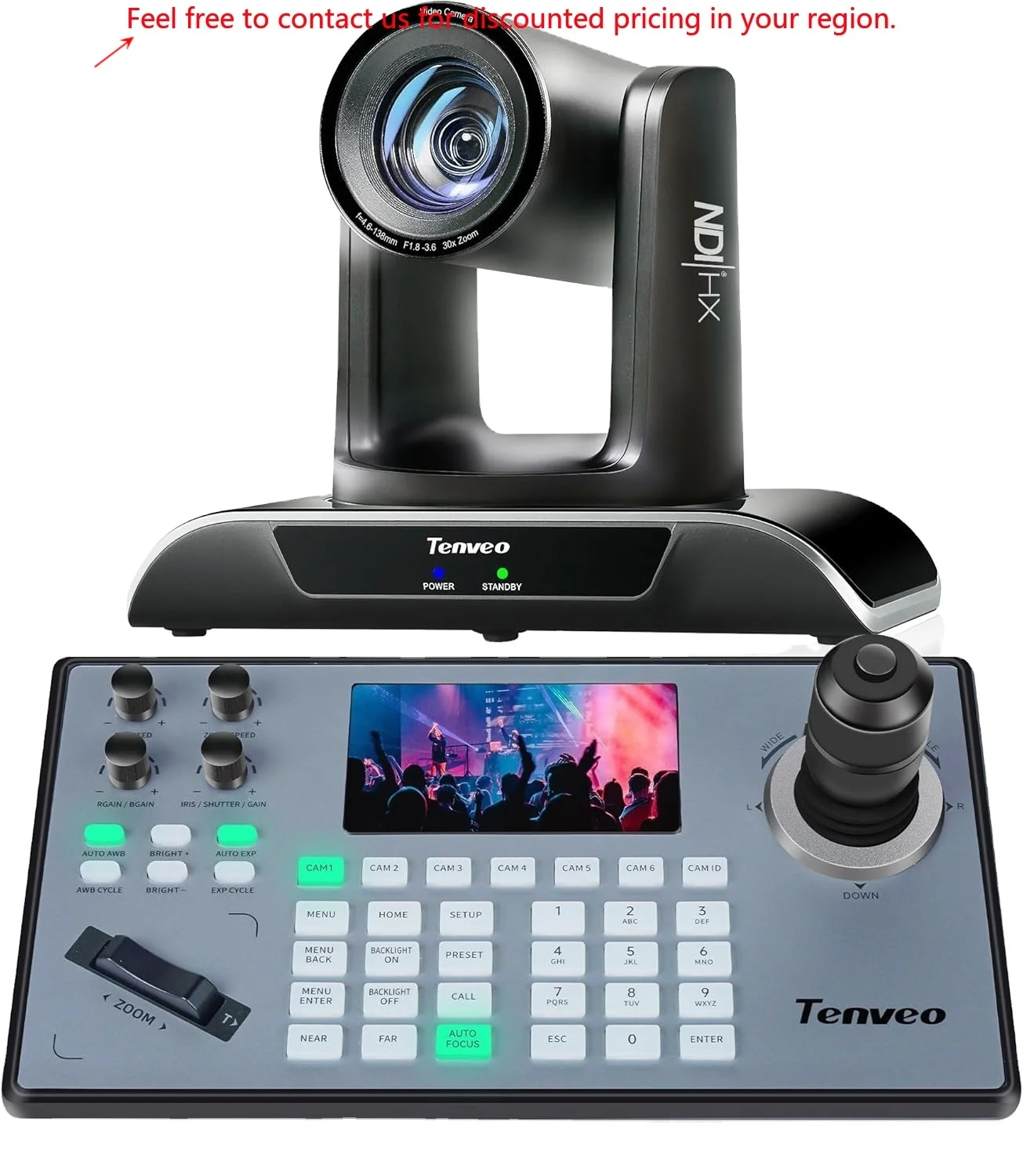 

PTZ Keyboard Controller And AI Tracking Conference Camera NDI & POE