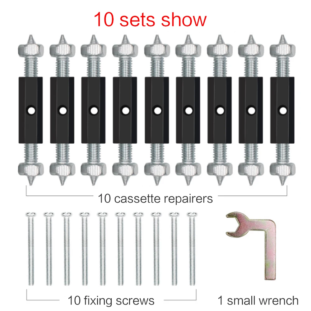 

10Pcs 118/86 Type Switch Socket Cassette Screws Support Rod Wall Mount Switch Box Internal Repair Kit Stash Struts Repair Tools