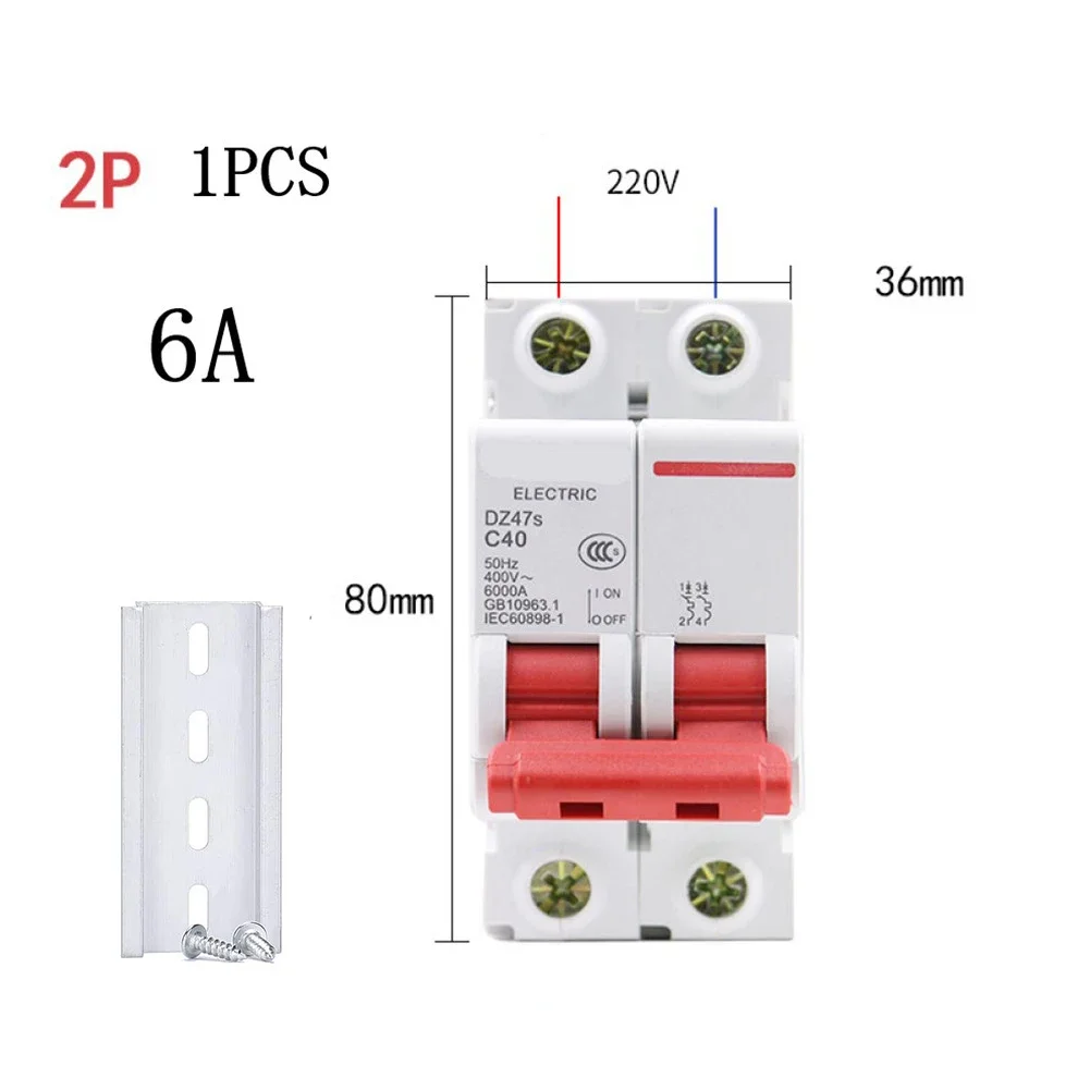 

Circuit Breaker Silver Alloy Contact AC Miniature Circuit Breaker for Reliable Circuit Protection Guide Rail Installation