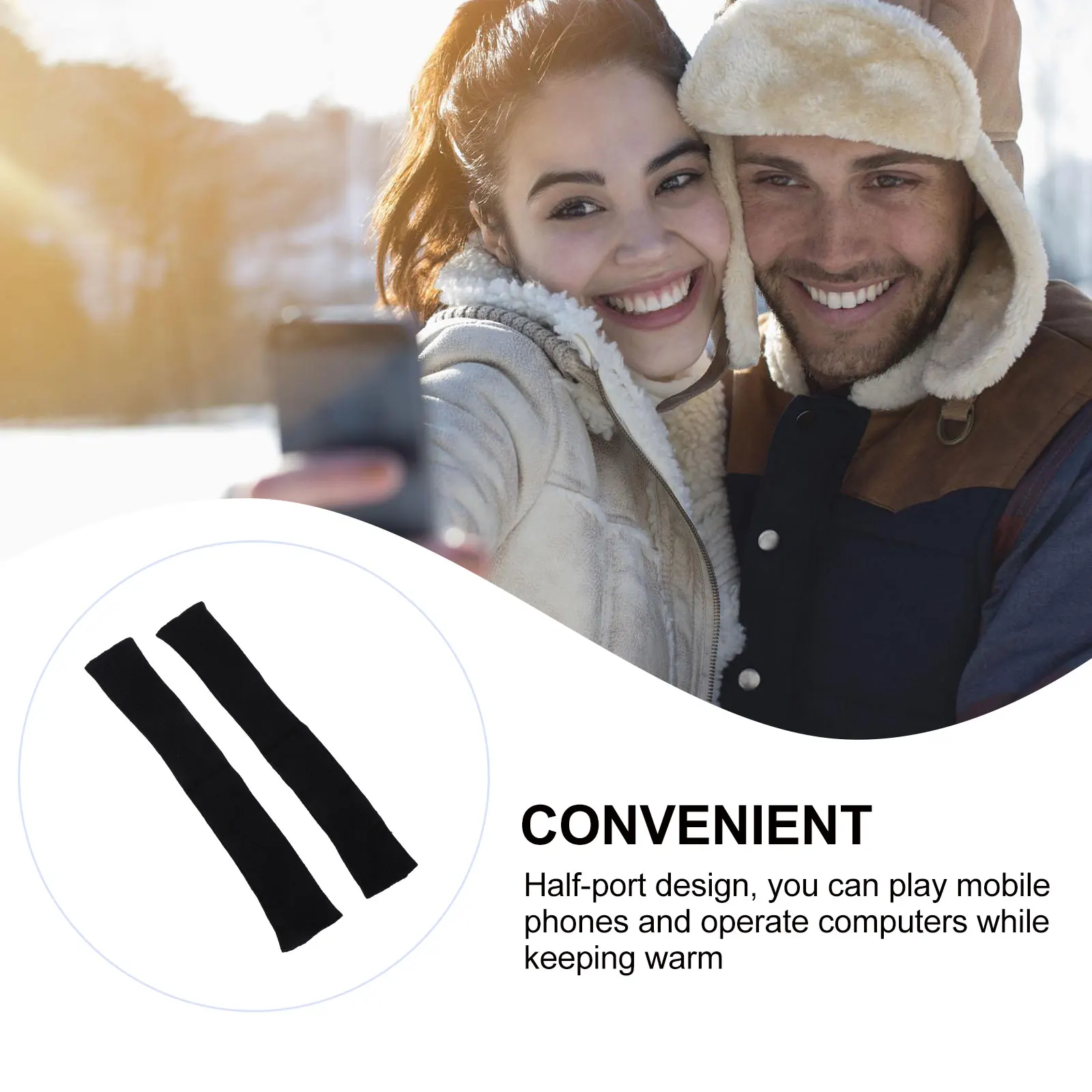 

Winter Gloves Wool Warm Long Warmer Korean Version Wrist Warmers Protector Yarn Knitted