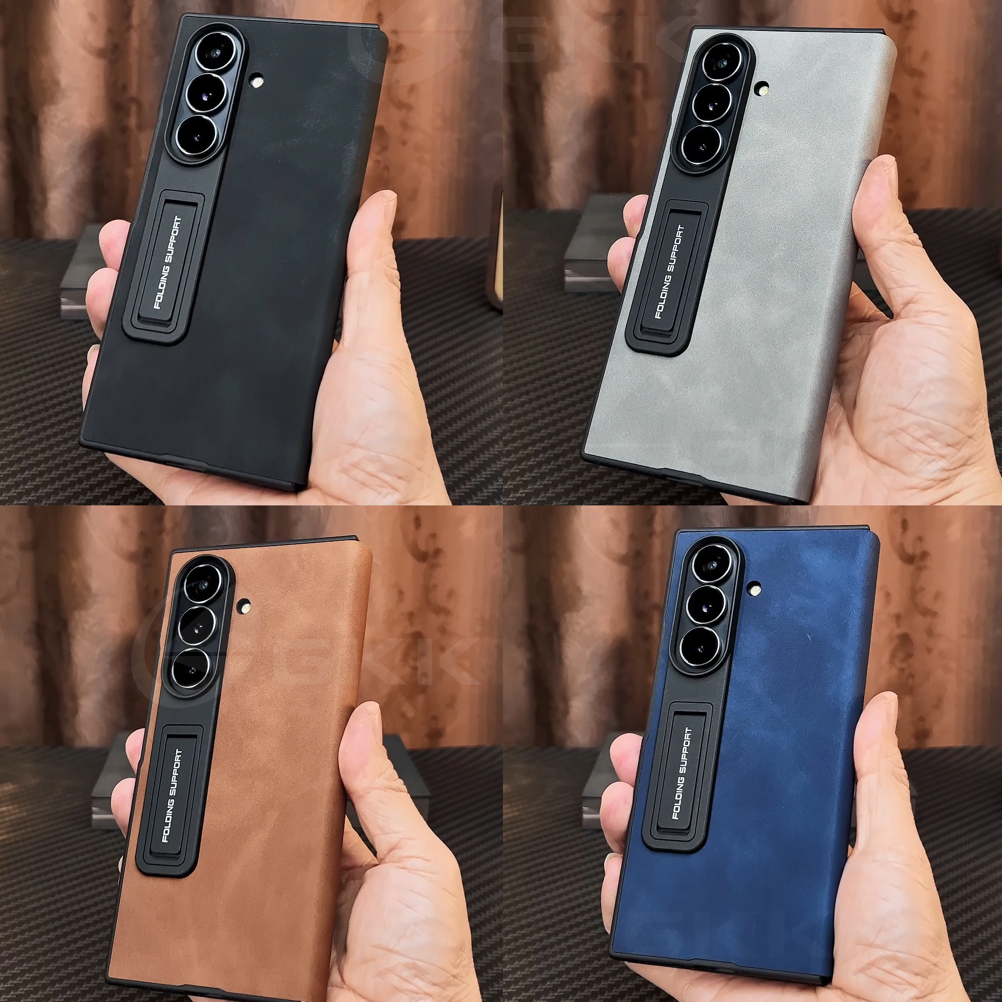 

For Samsung Galaxy Z Trifold Case Magnetic Fold Frosted Leather Front Screen Glass Protective Cover For Galaxy Z Trifold Case