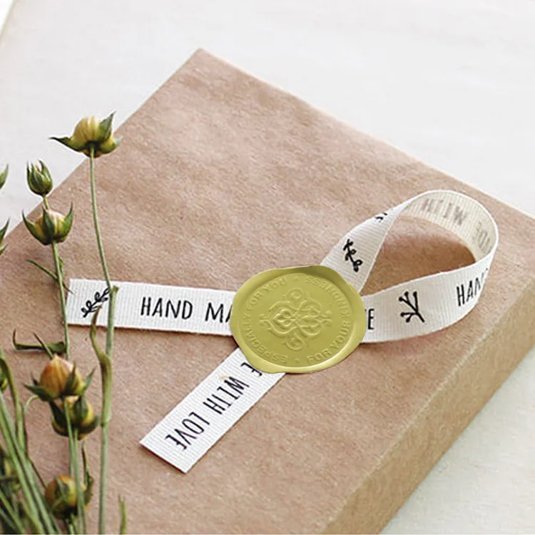 80pcs Gold Foil Hot Stamp Seal Stickers In Stock for Bakery Gift Packaging Self-Adhesive Labels view 2