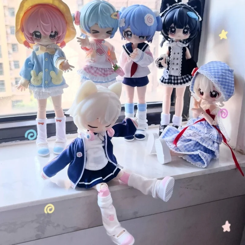 

Official Unopened Door 1/12 Bjd Posable Action Doll Nurse Style Little Key Art Book Blind Box Collectible Toy Gift For Anime